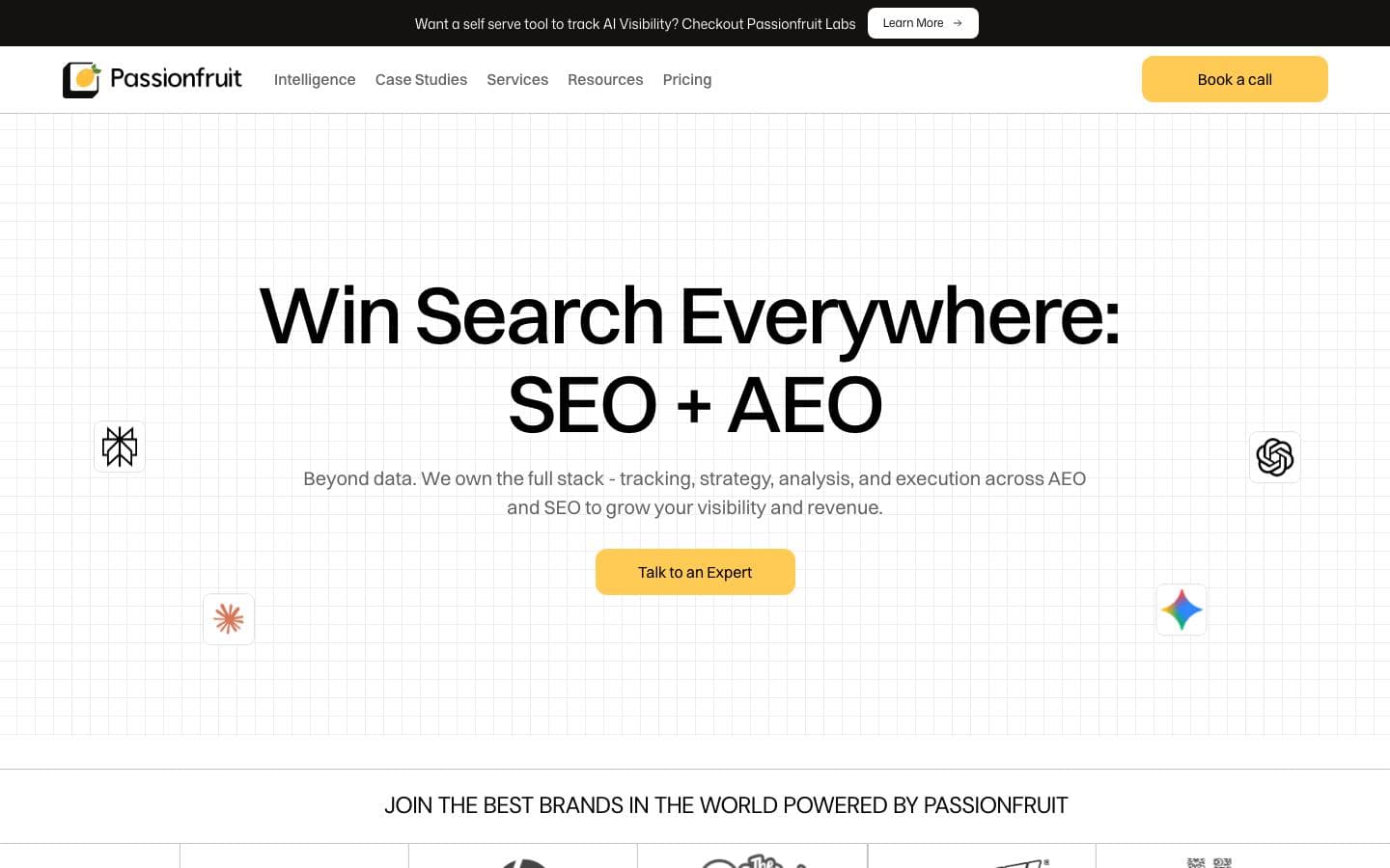 Passionfruit homepage